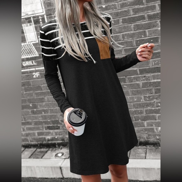 SHEIN Striped Tee Dress - Picture 5 of 5